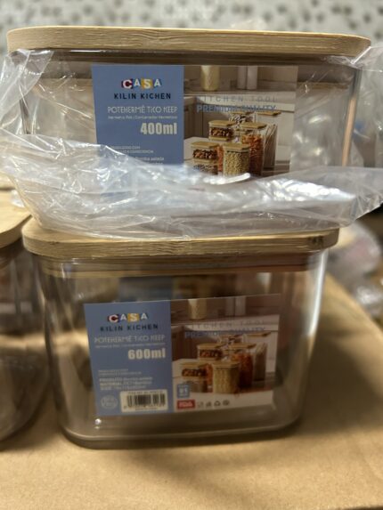 Kit C/ 3 Potes Herméticos - Armazenamento De Alimentos