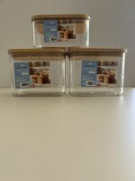 Kit C/ 3 Potes Herméticos - Armazenamento De Alimentos